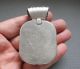 Antique Chinese Silver & Enamel Carved Flowers Mosaic Red Zircon Pendant 54g Necklaces & Pendants photo 2
