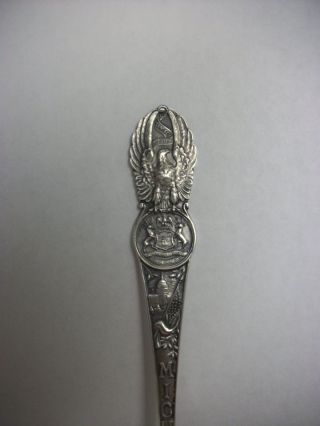 Sterling Silver Michigan Souvenir Spoon photo