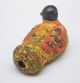Rare Vintage Mosaic Glass Bead Handmade Bird Decorated Bead Jy127 Middle East photo 4