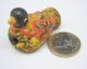 Rare Vintage Mosaic Glass Bead Handmade Bird Decorated Bead Jy127 Middle East photo 5