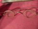 Antique Civil War Era Steel Framed Eyeglasses W Tin Case Optical photo 4