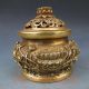 Chinese Brass Hand - Carved Lotus & Goldfish Incense Burner W Ming Dynasty Xuande Incense Burners photo 2