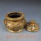 Chinese Brass Hand - Carved Lotus & Goldfish Incense Burner W Ming Dynasty Xuande Incense Burners photo 4