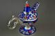 Handwork Miao Silver & Cloisonne Carving Flower Rare Noble Magical Aladdin Lamp Other Antique Chinese Statues photo 4