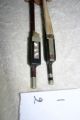 Old Antique 2 Violin Bows Pernambuco 1 Silver Repair French? German?bogen String photo 1
