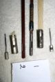 Old Antique 2 Violin Bows Pernambuco 1 Silver Repair French? German?bogen String photo 2