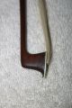 Old Antique 2 Violin Bows Pernambuco 1 Silver Repair French? German?bogen String photo 6