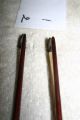 Old Antique 2 Violin Bows Pernambuco 1 Silver Repair French? German?bogen String photo 8