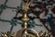 Vintage Art Deco Chandelier W/hanging Crystals - Gold Metal - 1 - Single Light - Lqqk Chandeliers, Fixtures, Sconces photo 11