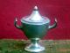 Top Quality Antique Pewter Children Toy Sugar Bowl,  Early 19th C Empire Metalware photo 2