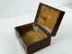 Antique English Marquetry Inlaid Tunbridge Ware Walnut & Satinwood Inlay Box Woodenware photo 11