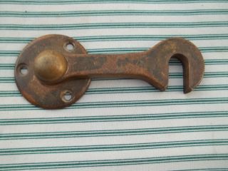 Solid Unpolished Heavy Grade Brass,  Door / Gate Latch,  Well Made,  S/h photo