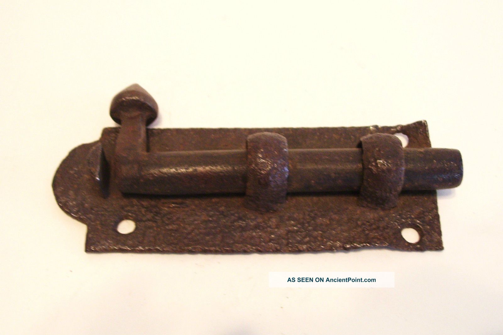 Antique Hand Forged Iron Bolt Latch Door Gate Barn Hardware Locks & Keys photo