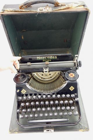 Rare Antique 1930 ' S Portable Mercedes Prima German Typewriter First Model photo