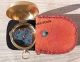 Pocket Solid Brass Antique Crown Compass London, Compasses photo 2