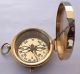 Pocket Solid Brass Antique Crown Compass London, Compasses photo 7