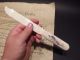 Vintage Antique Style Carved Bone Nautical Mermaid Letter Opener Desk Scrimshaws photo 8