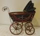 Lovely German Doll Stroller Carriage Buggy Wicker - Iron - Hard Cloth Bonnet 30 ' S Baby Carriages & Buggies photo 2