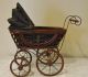Lovely German Doll Stroller Carriage Buggy Wicker - Iron - Hard Cloth Bonnet 30 ' S Baby Carriages & Buggies photo 3