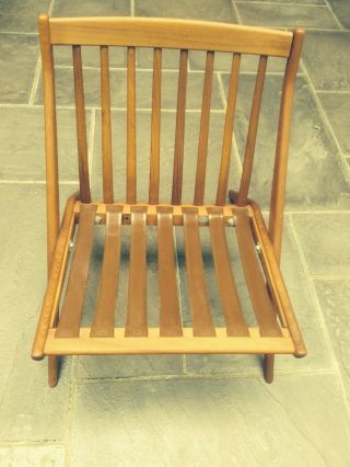 Dux Ohlsson Vtg Mid Century Danish Modern Teak Scissor Chair - Frame Only 1 Of 2 photo