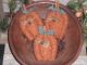 3 Prim Grungy Halloween Pumpkin Jol Bowl Fillers Ornies Ornaments Tucks Primitives photo 2