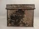 Ca.  1850 Antique 19thc Tin British Military Campaign Chest Old Tin Document Box Metalware photo 4