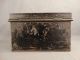 Ca.  1850 Antique 19thc Tin British Military Campaign Chest Old Tin Document Box Metalware photo 5