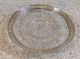 Vtg Sterling Silver Overlay Cut Glass Small Plate Art Nouveau photo 1