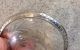 Vtg Sterling Silver Overlay Cut Glass Small Plate Art Nouveau photo 2