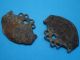 2 Antique Bronze Plaques // Lion With Cherub // Monastery 1800 France Metalware photo 4