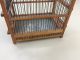 Antique Wooden Coal Miners Canary Bird Cage Primitives photo 2