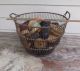 Antique Clam / Oyster Basket Metal Chesapeake Bay Vintage & 20 Large Cork Floats Other Maritime Antiques photo 6