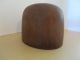 Antique Hatters Supply House Chicago Wood Hat Mold Form Millinery Block 7 1/8 Industrial Molds photo 1