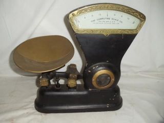 Antique Dayton Candy Tobacco Computing Scale 2 Lbs Capacity Model 166 photo