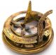 Classy Vintage Gilbert London Maritime Antique Sundial Compass With Case Sc 029 Compasses photo 4