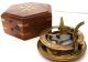 Classy Vintage Gilbert London Maritime Antique Sundial Compass With Case Sc 029 Compasses photo 6