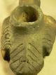Large Cherokee Eagle Indian Pipe Shell Tempered Pottery Late 1700 ' S Good Detail Native American photo 4