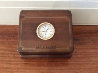 Stunning Vintage Clock & Orgel Traditional Wooden Life Citizen Clock photo