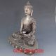 Tibet Silver Bronze Tibetan Buddhism Statue - Sakyamuni Buddha W Carved Dragon Buddha photo 6