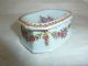 Chinese Qianglong Dynasty[1736 - 95] H/painted China Famille Rose 8.  1cm Long Salt Porcelain photo 5