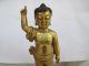 China ' S Tibet Buddhism Brass.  Stand Lotus Statue Of The Buddha Buddha photo 3