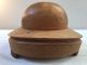 Vintage Wooden Hat Block Mold Brim & Crown B1 Industrial Molds photo 10