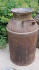 Old Antique 10 Gallon Milk Cream Can 40 Qt Steel - With Lid - Very Primitives photo 4