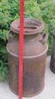 Old Antique 10 Gallon Milk Cream Can 40 Qt Steel - With Lid - Very Primitives photo 7