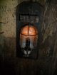 Primitive Early Look Farmhouse Lantern Light,  Old Barn Wood,  Wall Candle Primitives photo 9
