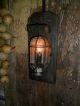 Primitive Early Look Farmhouse Lantern Light,  Old Barn Wood,  Wall Candle Primitives photo 1