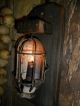 Primitive Early Look Farmhouse Lantern Light,  Old Barn Wood,  Wall Candle Primitives photo 6