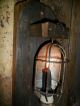 Primitive Early Look Farmhouse Lantern Light,  Old Barn Wood,  Wall Candle Primitives photo 7