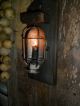 Primitive Early Look Farmhouse Lantern Light,  Old Barn Wood,  Wall Candle Primitives photo 8