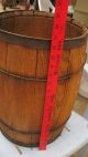 Vintage 1940 ' S Wooden Nail Keg Barrel Solid - 18 
